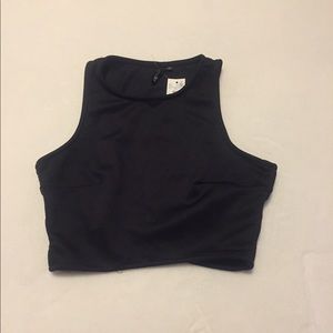 Black crop top